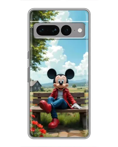 Чохол для Google Pixel 7 Pro з картинкою «Міккі на лавці»