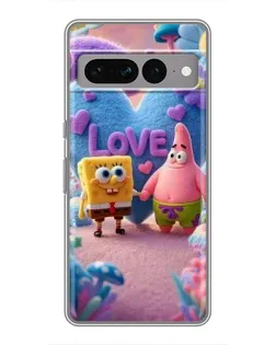 Чохол для Google Pixel 7 Pro з картинкою «Губка Боб Патрік»