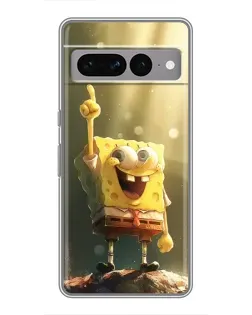 Чохол для Google Pixel 7 Pro з картинкою «Сяючий Спанч Боб»