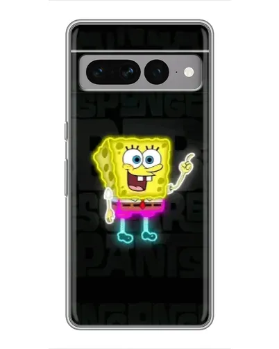 Чохол для Google Pixel 7 Pro з картинкою «Неоновий Губка Боб»