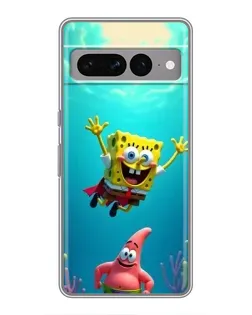 Чохол для Google Pixel 7 Pro з картинкою «Спанч Боб під водою»