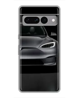 Чехол для Google Pixel 7 Pro с картинкой «Tesla Model S Look»