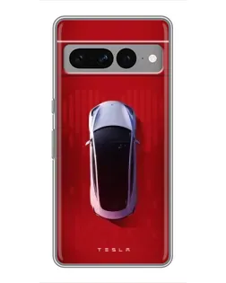 Чохол для Google Pixel 7 Pro з картинкою «Tesla Top View»