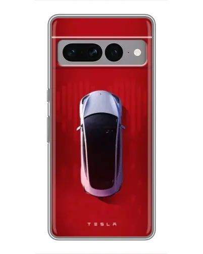 Чохол для Google Pixel 7 Pro з картинкою «Tesla Top View»