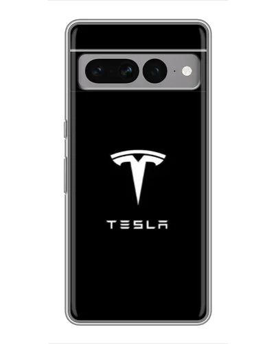 Чохол для Google Pixel 7 Pro з картинкою «Tesla White Logo»