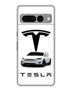 Чохол для Google Pixel 7 Pro з картинкою «Tesla White Style»