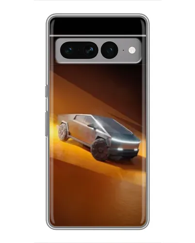 Чохол для Google Pixel 7 Pro з картинкою «Cybertruck у пустелі»