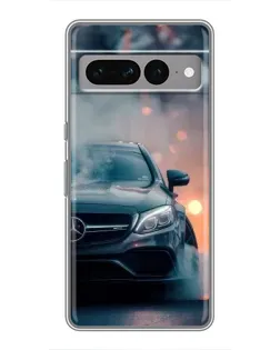 Чохол для Google Pixel 7 Pro з картинкою «Mercedes — нічне місто»