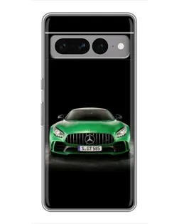 Чохол для Google Pixel 7 Pro з картинкою «Mercedes — неоновий лого»
