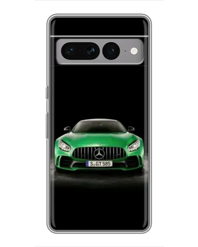 Чохол для Google Pixel 7 Pro з картинкою «Mercedes — неоновий лого»