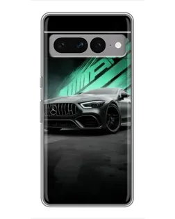 Чохол для Google Pixel 7 Pro з картинкою «Темний Mercedes AMG»
