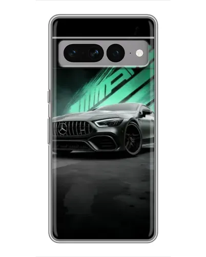 Чохол для Google Pixel 7 Pro з картинкою «Темний Mercedes AMG»