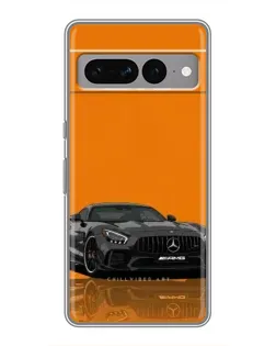 Чохол для Google Pixel 7 Pro з картинкою «Помаранчевий Mercedes AMG»