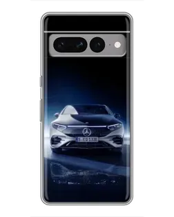 Чохол для Google Pixel 7 Pro з картинкою «Нічний Mercedes EQ»