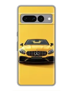 Чохол для Google Pixel 7 Pro з картинкою «Жовтий Mercedes GT»