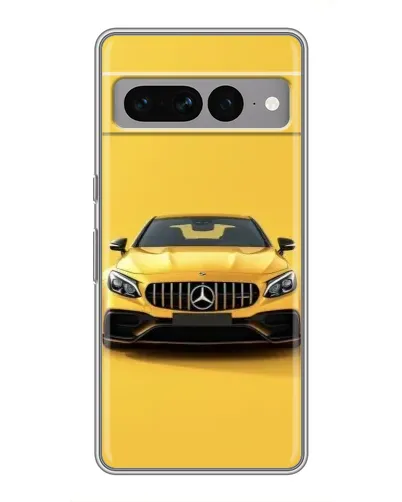Чохол для Google Pixel 7 Pro з картинкою «Жовтий Mercedes GT»