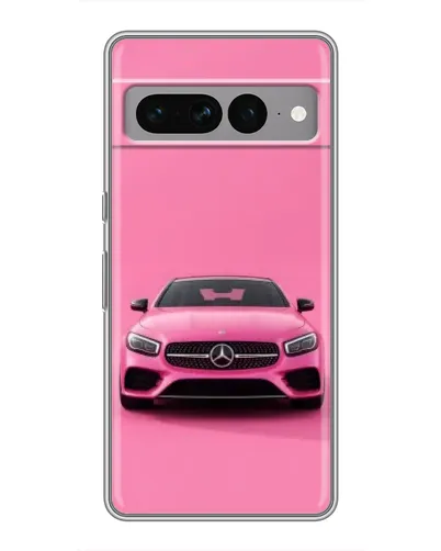 Чохол для Google Pixel 7 Pro з картинкою «Рожевий Mercedes AMG»