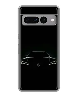 Чохол для Google Pixel 7 Pro з картинкою «Mercedes — силует авто»