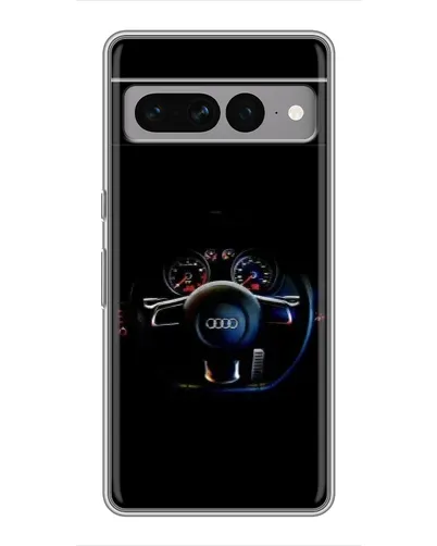 Чохол для Google Pixel 7 Pro з картинкою «Салон Audi — кермо»
