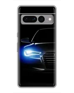 Чохол для Google Pixel 7 Pro з картинкою «Неоновий погляд Audi»