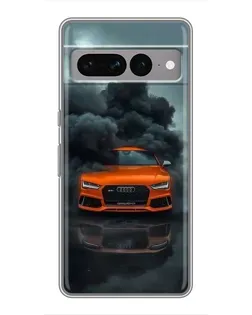 Чохол для Google Pixel 7 Pro з картинкою «Audi у хмарах диму»