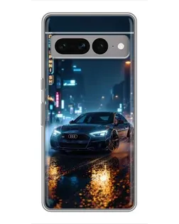 Чохол для Google Pixel 7 Pro з картинкою «Нічне місто та Audi»