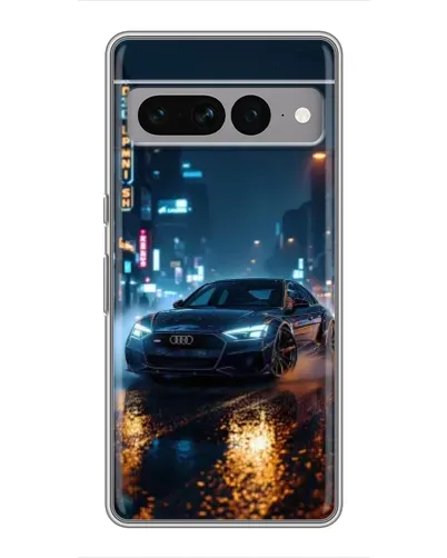 Чохол для Google Pixel 7 Pro з картинкою «Нічне місто та Audi»