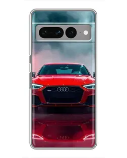 Чохол для Google Pixel 7 Pro з картинкою «Audi RS — червоний стиль»