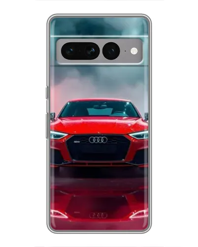 Чохол для Google Pixel 7 Pro з картинкою «Audi RS — червоний стиль»