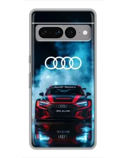 Чохол для Google Pixel 7 Pro з картинкою «Audi Sport — неон»