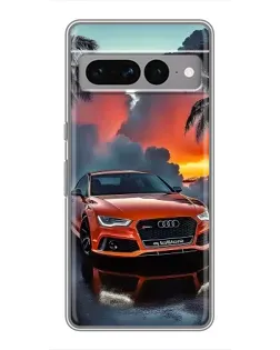 Чохол для Google Pixel 7 Pro з картинкою «Audi — захід сонця»