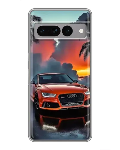 Чохол для Google Pixel 7 Pro з картинкою «Audi — захід сонця»