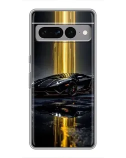 Чохол для Google Pixel 7 Pro з картинкою «Нічний Lamborghini драйв»