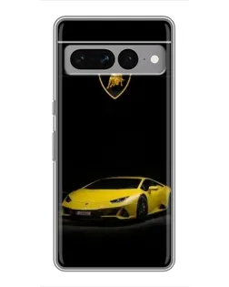 Чохол для Google Pixel 7 Pro з картинкою «Lamborghini жовтий акцент»
