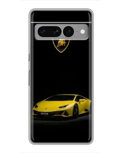 Чохол для Google Pixel 7 Pro з картинкою «Lamborghini жовтий акцент»