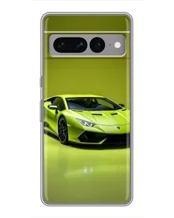 Чохол для Google Pixel 7 Pro з картинкою «Салатовий Lamborghini Huracan»