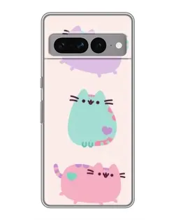 Чохол для Google Pixel 7 Pro з картинкою «Pusheen тріо»