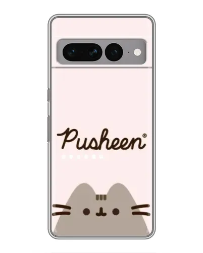 Чохол для Google Pixel 7 Pro з картинкою «Pusheen логотип»