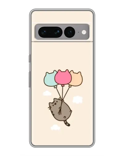 Чехол для Google Pixel 7 Pro с картинкой «Пушин на шариках»