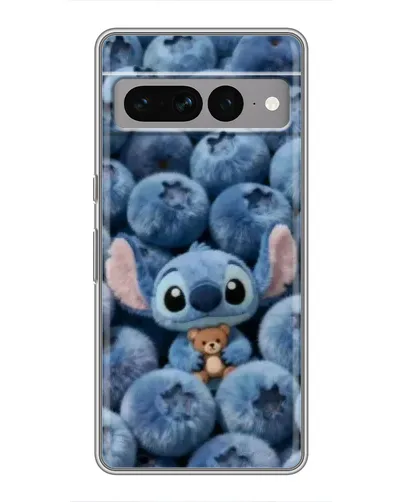 Чехол для Google Pixel 7 Pro с картинкой «Стич и голубика»