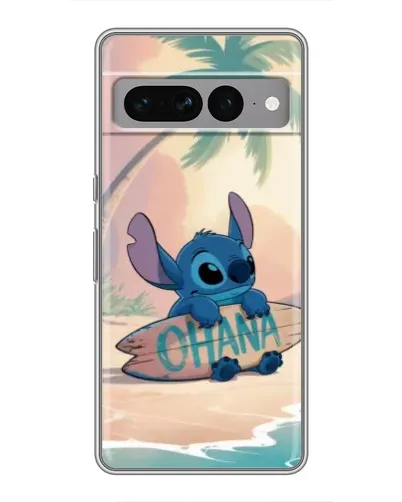 Чехол для Google Pixel 7 Pro с картинкой «Стич на серфе»