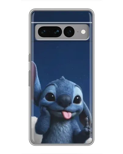 Чехол для Google Pixel 7 Pro с картинкой «Стич в облаках»
