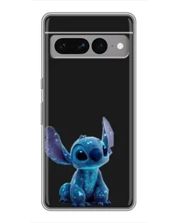 Чехол для Google Pixel 7 Pro с картинкой «Стич на черном»