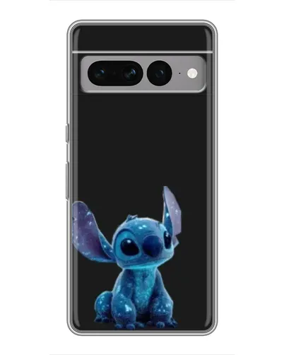 Чехол для Google Pixel 7 Pro с картинкой «Стич на черном»