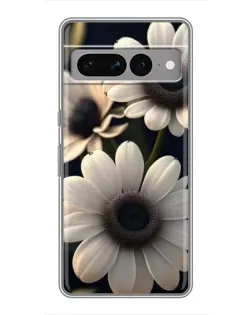 Чохол для Google Pixel 7 Pro з картинкою «Білі маргаритки макро»