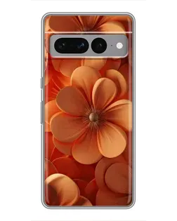 Чохол для Google Pixel 7 Pro з картинкою «Помаранчева макро квітка»