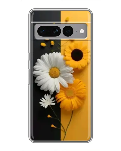 Чохол для Google Pixel 7 Pro з картинкою «Соняшник та ромашка»