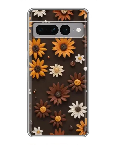 Чохол для Google Pixel 7 Pro з картинкою «Візерунок з маленьких соняшників»