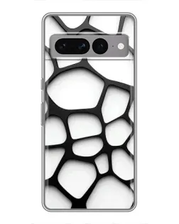 Чехол для Google Pixel 7 Pro с картинкой «Белая объемная сетка»