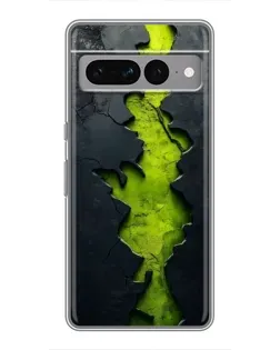 Чохол для Google Pixel 7 Pro з картинкою «Салатовий розлом скелі»
